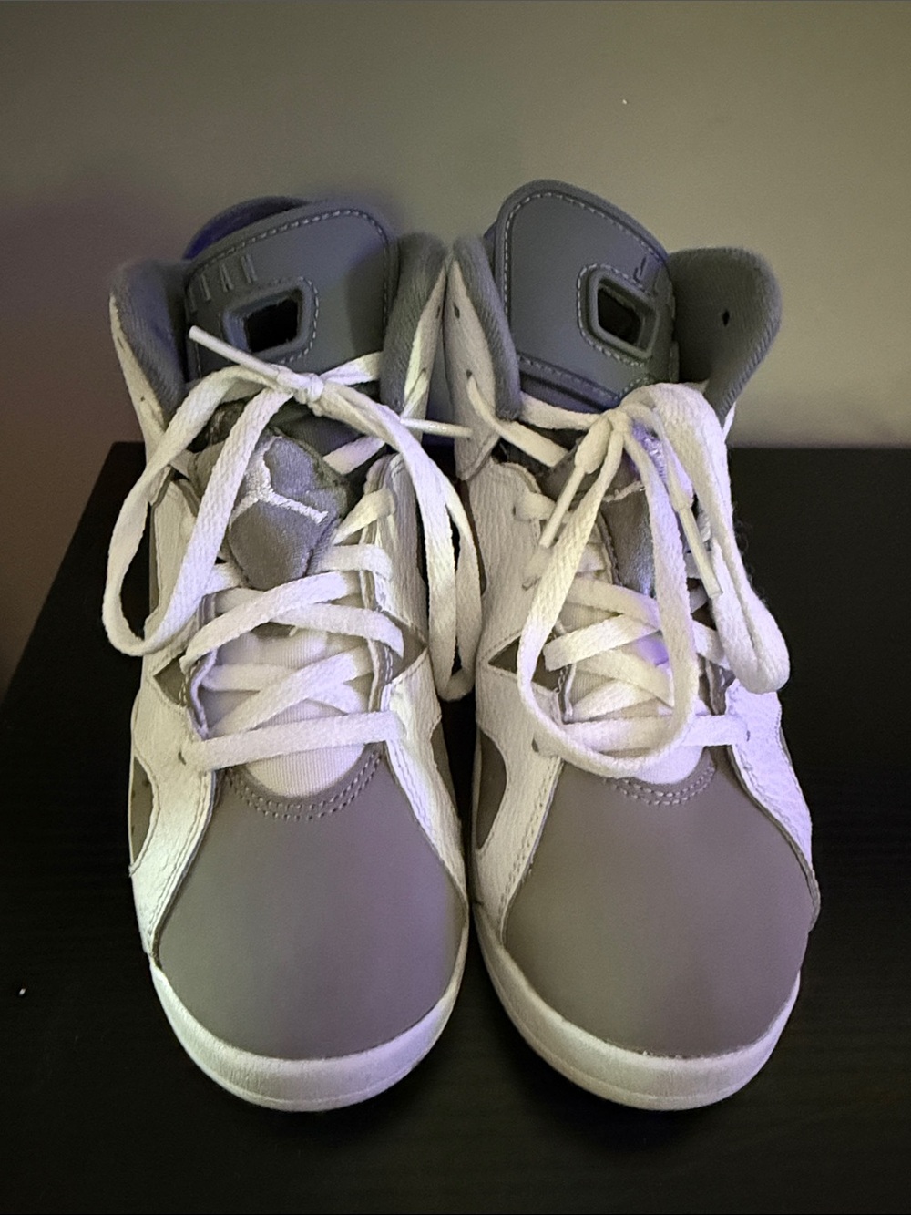Jordan Kids Basketball Sneakers - Gray and White